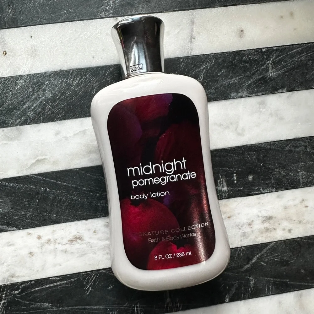 Bath & Body Works MIDNIGHT POMEGRANATE Signature Collection Body Lotion 8 oz NEW